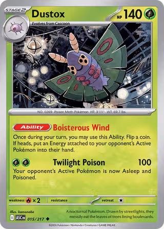 Dustox 15/217 Pokemon card