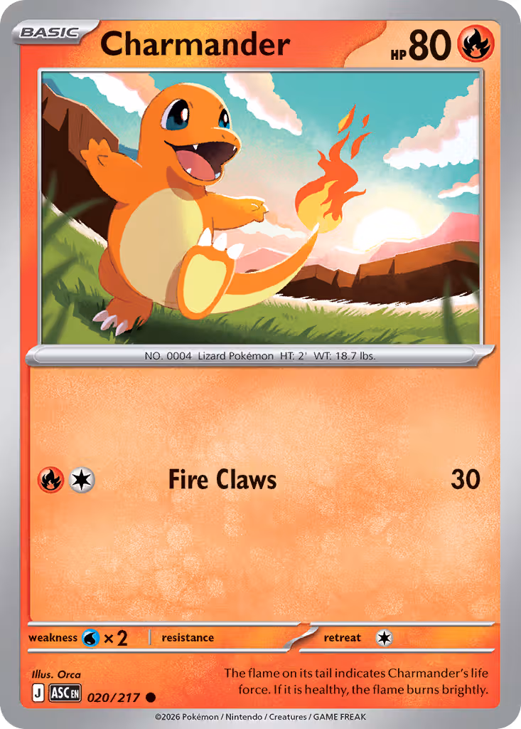 Charmander 20/217 Pokemon card