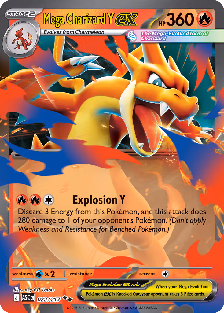 Mega Charizard Y ex 22/217 Pokemon card