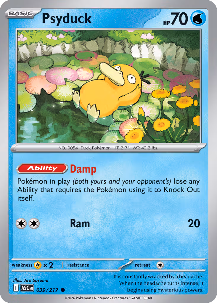 Psyduck 39/217 Pokemon card