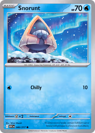 Snorunt 46/217 Pokemon card