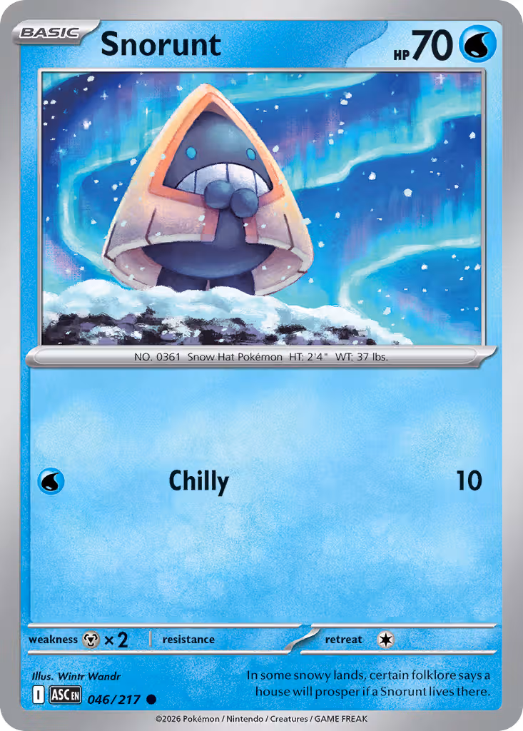 Snorunt 46/217 Pokemon card