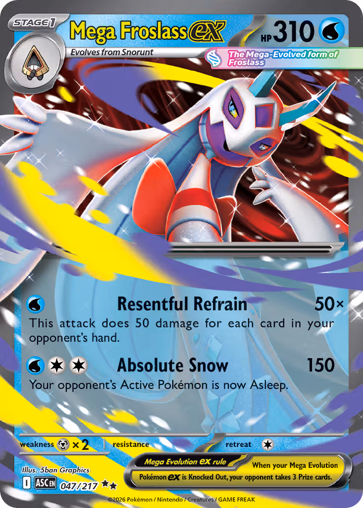 Mega Froslass ex 47/217 Pokemon card
