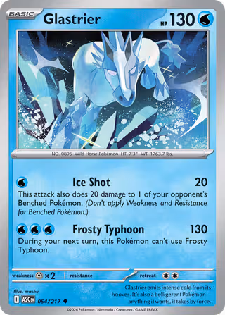 Glastrier 54/217 Pokemon card