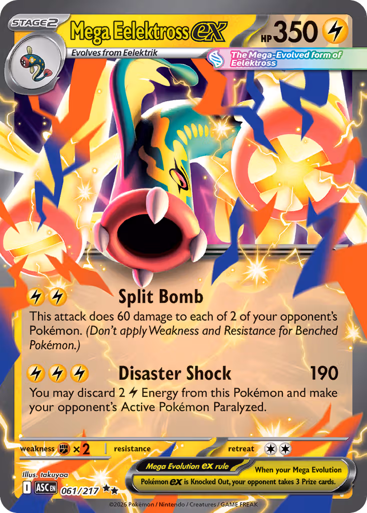 Mega Eelektross ex 61/217 Pokemon card