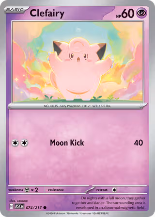 Clefairy 74/217 Pokemon card