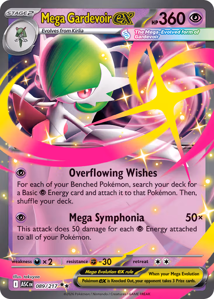 Mega Gardevoir ex 89/217 Pokemon card