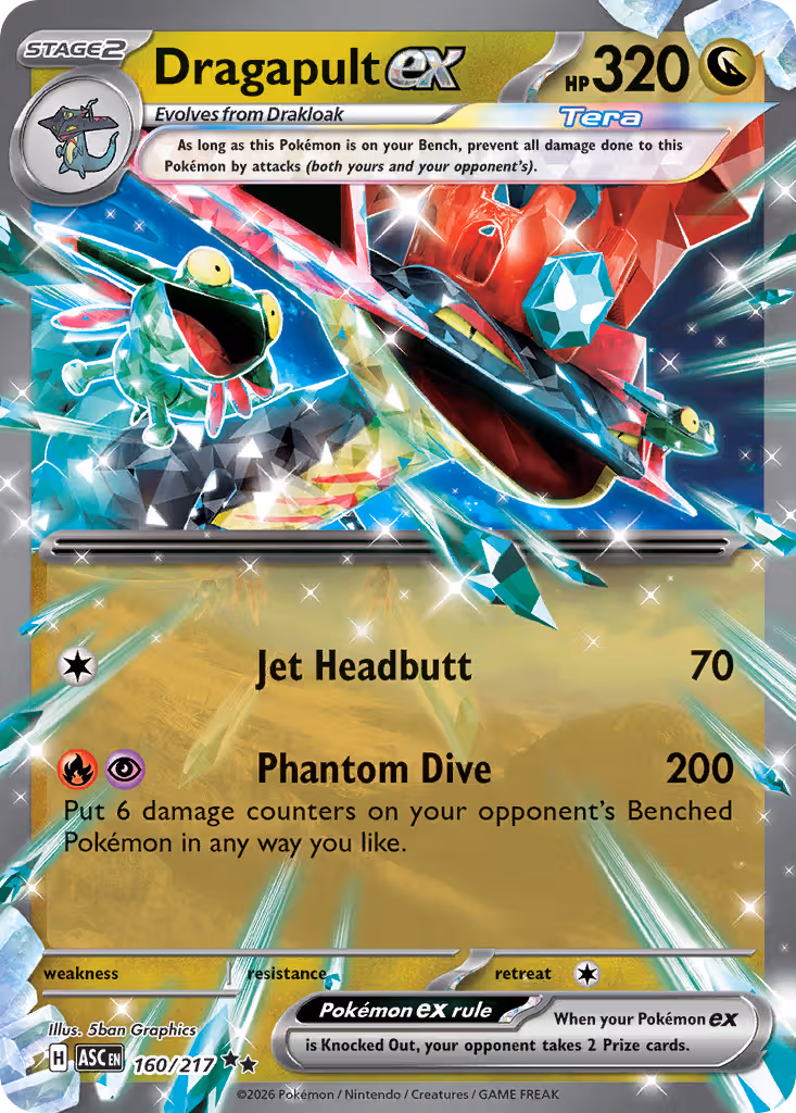 Dragapult ex 160/217 Pokemon card
