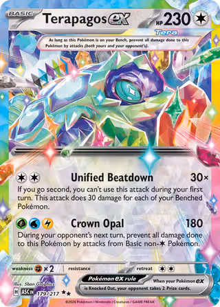 Terapagos ex 179/217 Pokemon card