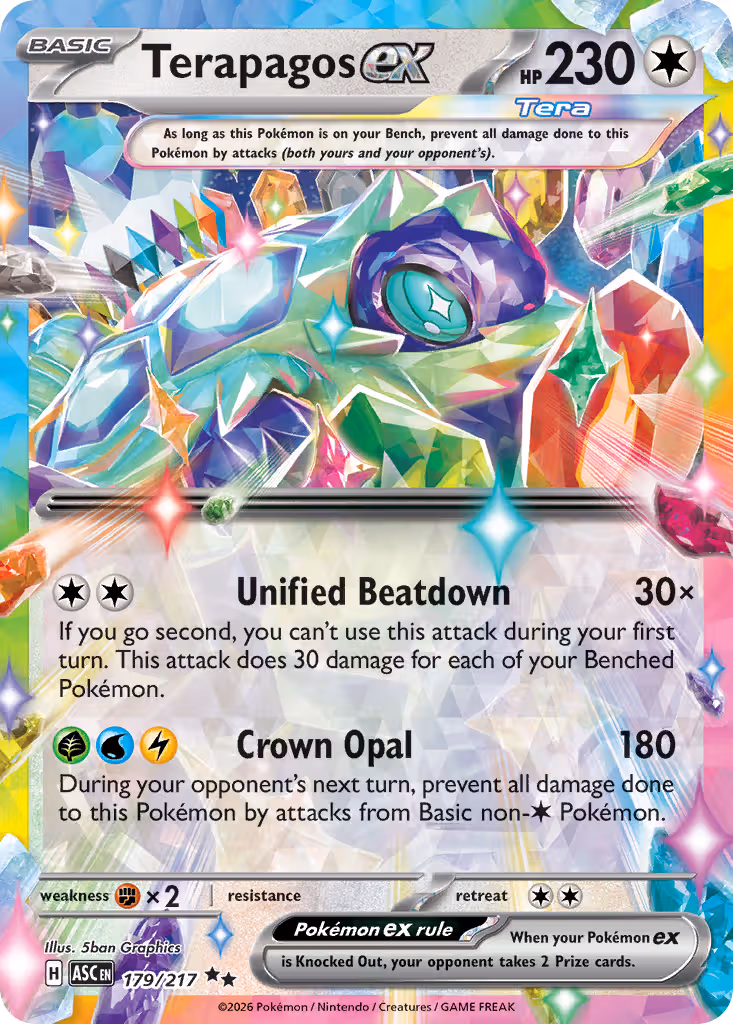 Terapagos ex 179/217 Pokemon card