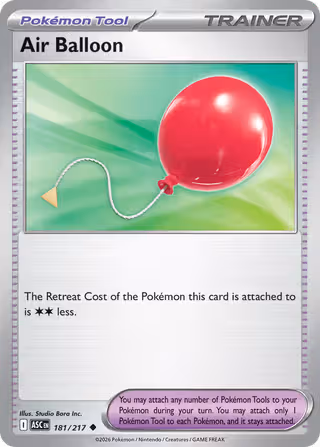 Air Balloon 181/217 Pokemon card