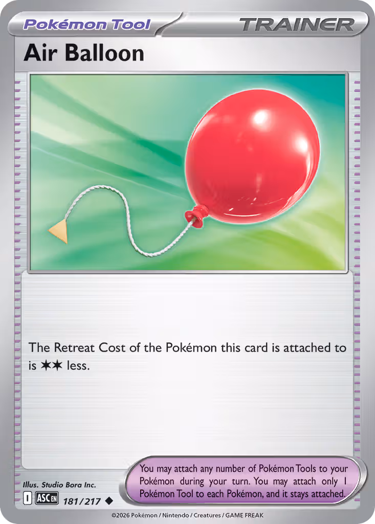Air Balloon 181/217 Pokemon card