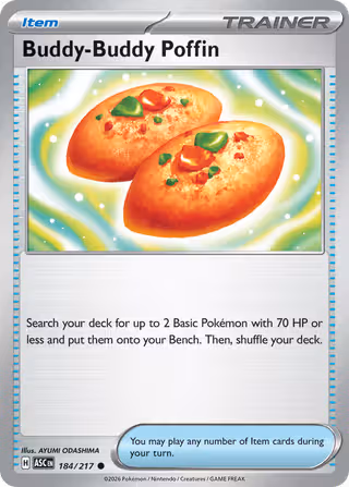 Buddy-Buddy Poffin 184/217 Pokemon card