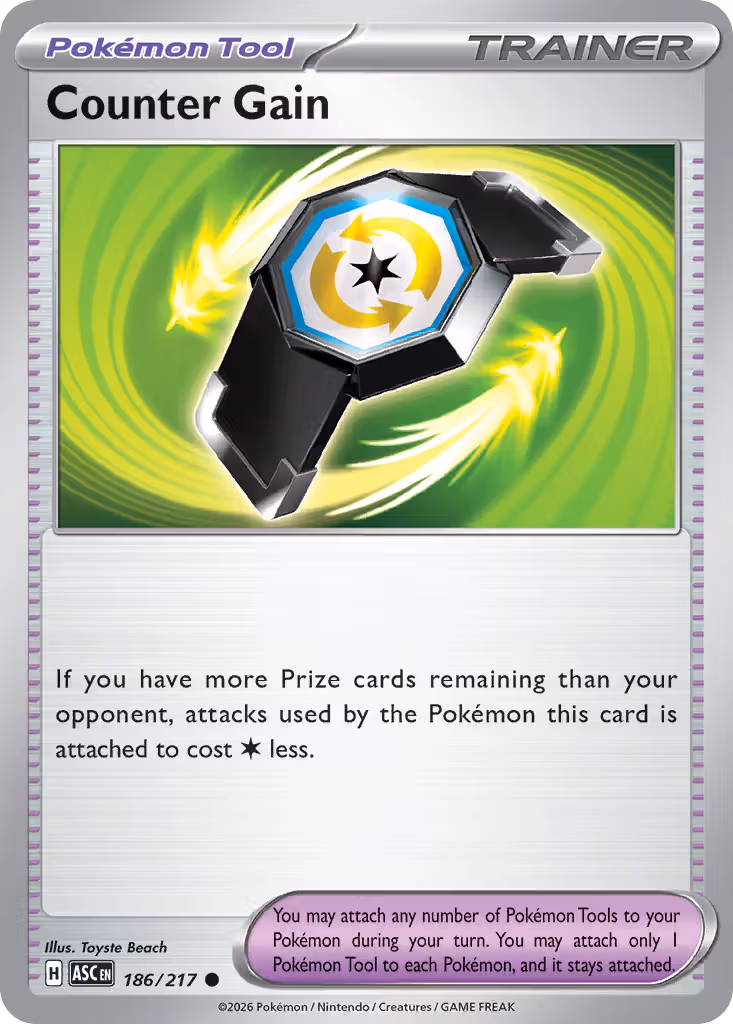 Counter Gain 186/217 Pokemon card