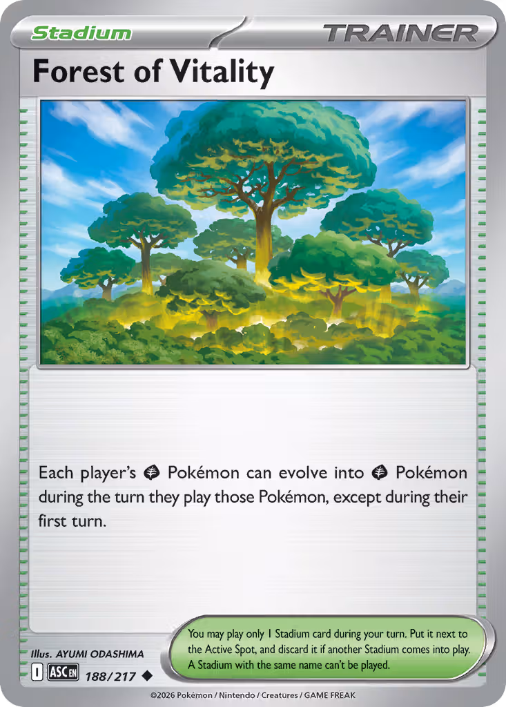 Forest of Vitality 188/217 Pokemon card