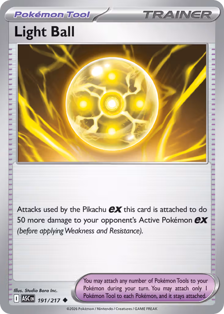 Light Ball 191/217 Pokemon card