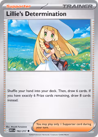 Lillie's Determination 192/217 Pokemon card