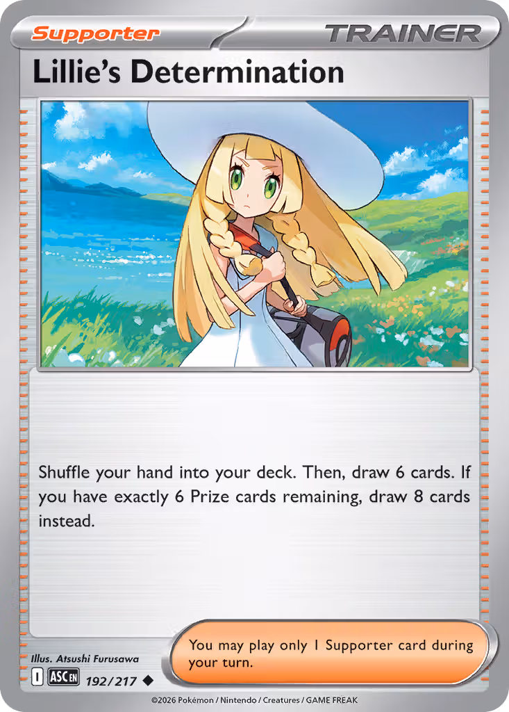 Lillie's Determination 192/217 Pokemon card