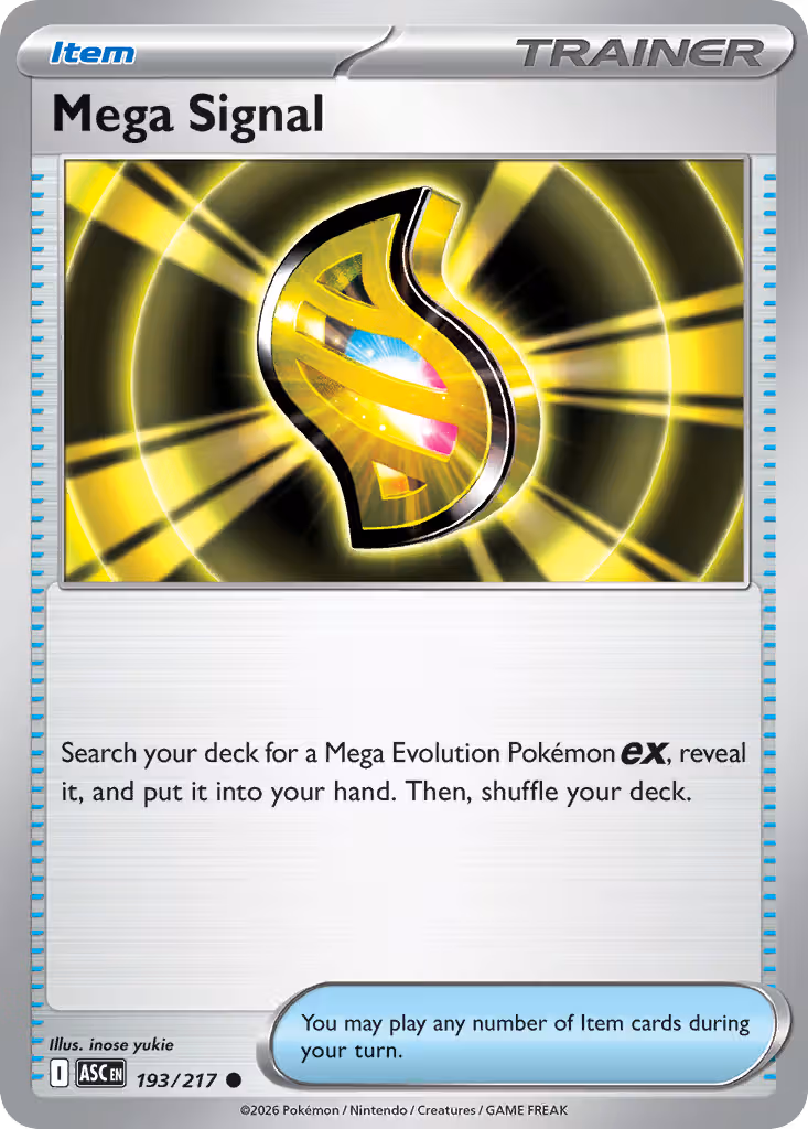 Mega Signal 193/217 Pokemon card