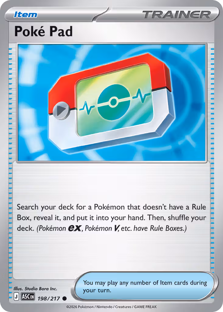 Poké Pad 198/217 Pokemon card