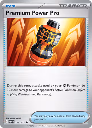 Premium Power Pro 199/217 Pokemon card