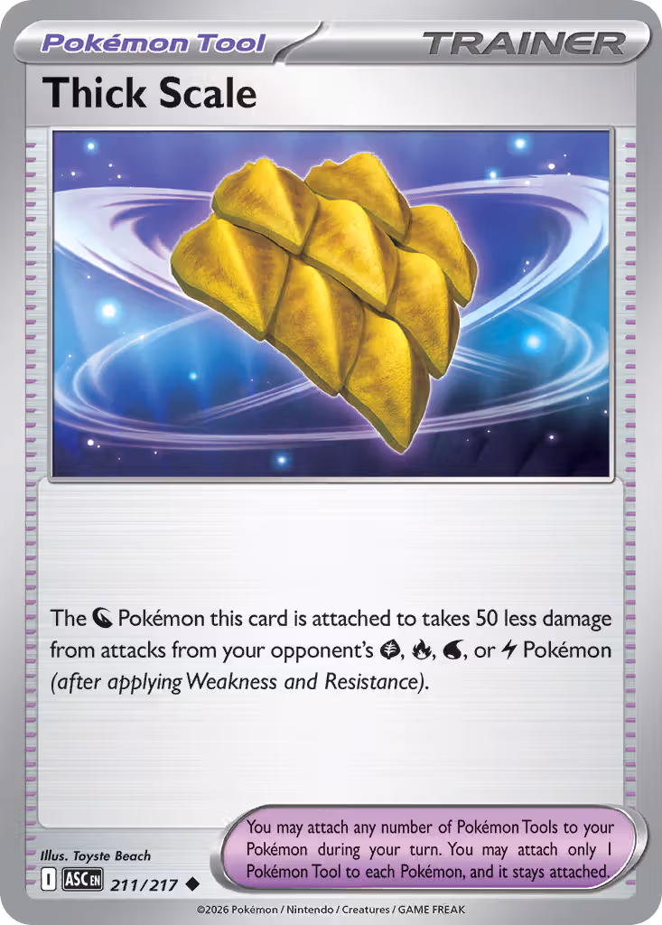Thick Scale 211/217 Pokemon card