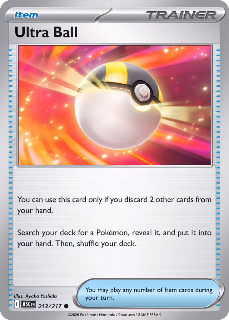 Ultra Ball 213/217 Pokemon card