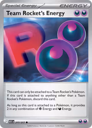 Team Rocket's Energy 217/217 Pokemon card