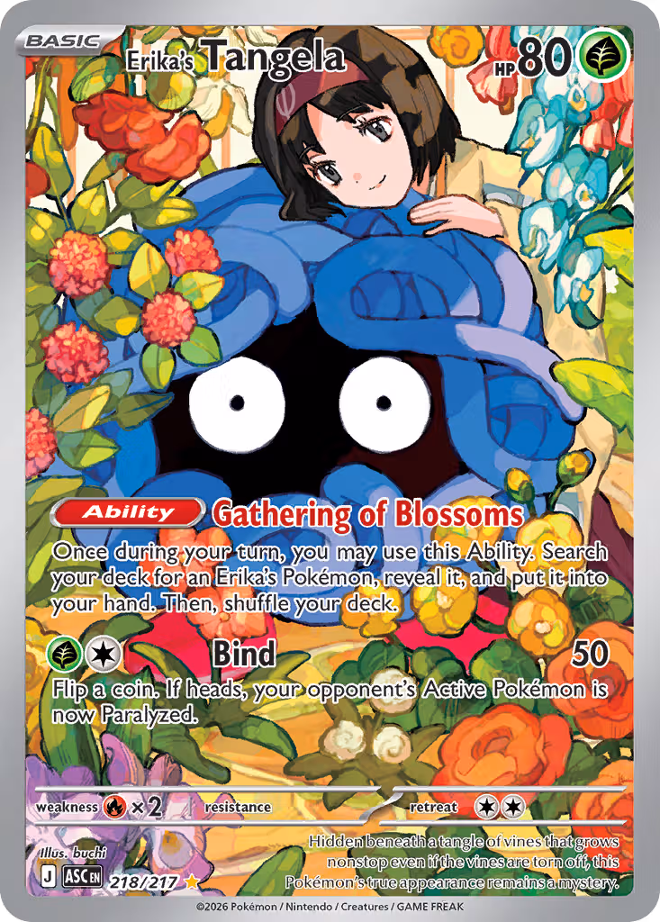 Erika's Tangela 218/217 Pokemon card