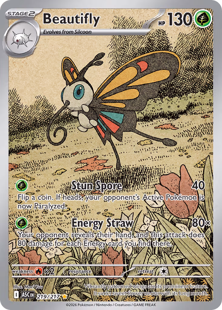 Beautifly 219/217 Pokemon card