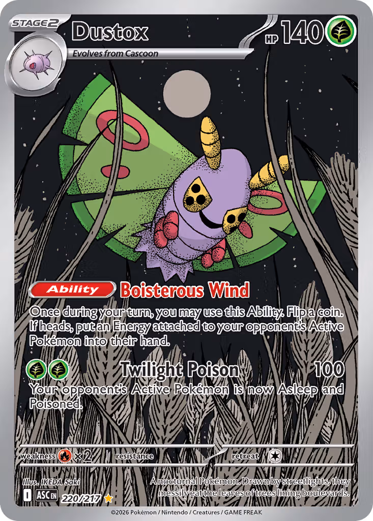 Dustox 220/217 Pokemon card
