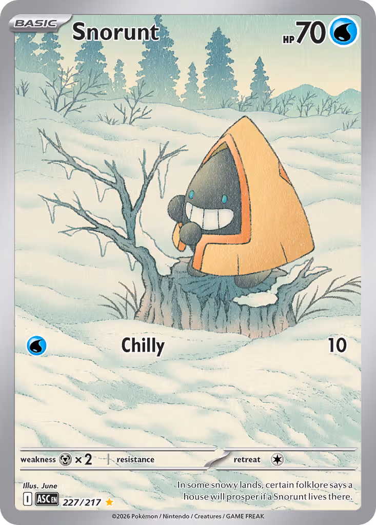 Snorunt 227/217 Pokemon card