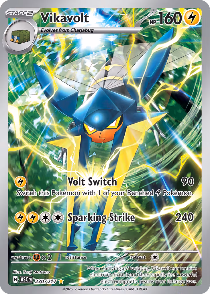 Vikavolt 230/217 Pokemon card