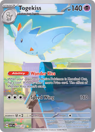 Togekiss 235/217 Pokemon card