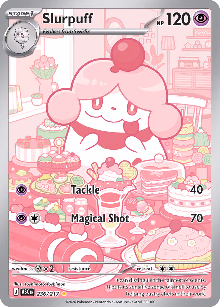 Slurpuff 236/217 Pokemon card