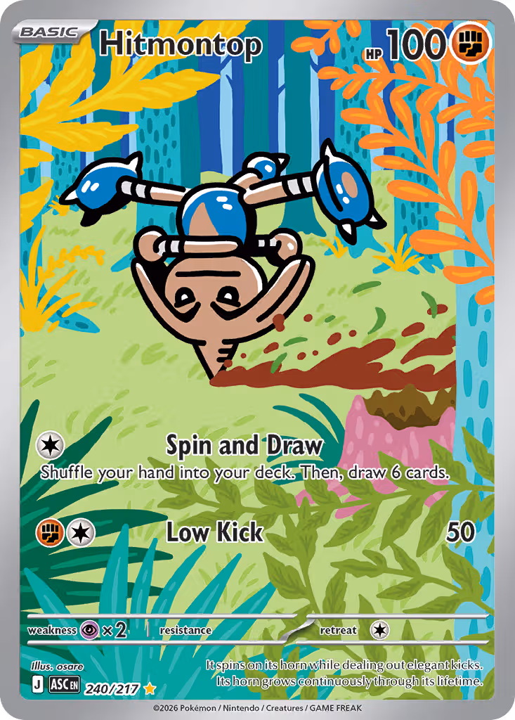 Hitmontop 240/217 Pokemon card