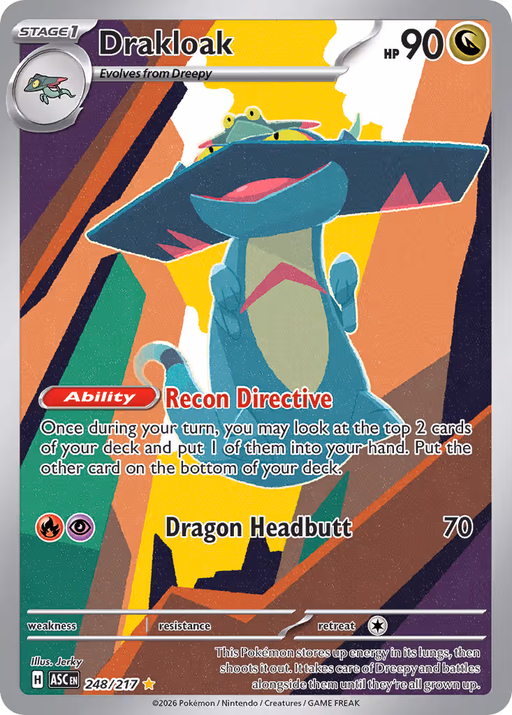 Drakloak 248/217 Pokemon card