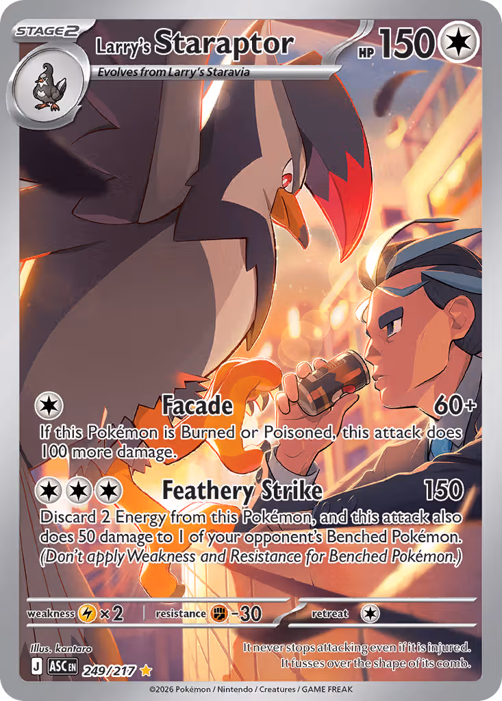 Larry's Staraptor 249/217 Pokemon card