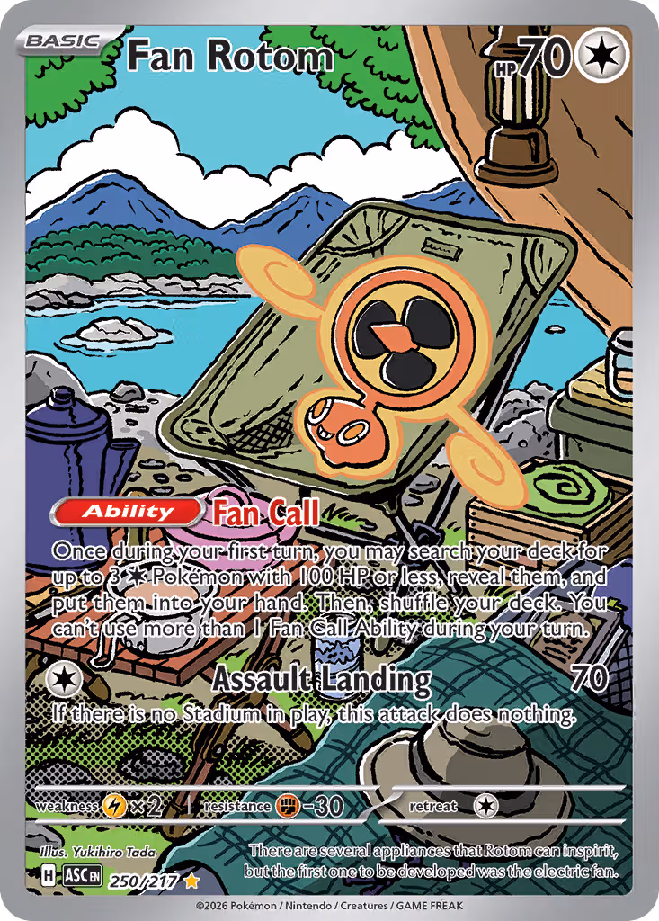 Fan Rotom 250/217 Pokemon card