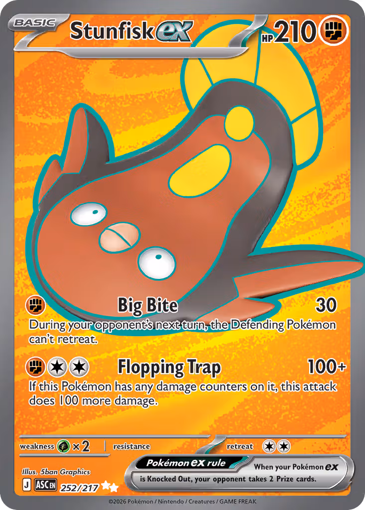 Stunfisk ex 252/217 Pokemon card