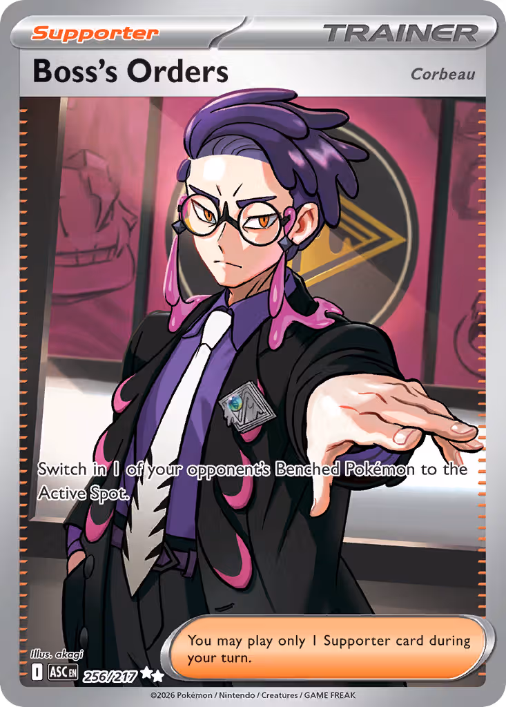 Boss's Orders 256/217 Pokemon card