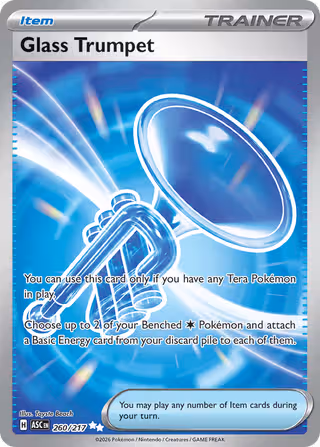 Glass Trumpet 260/217 Pokemon card
