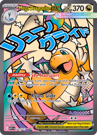 Mega Dragonite ex 271/217 Pokemon card