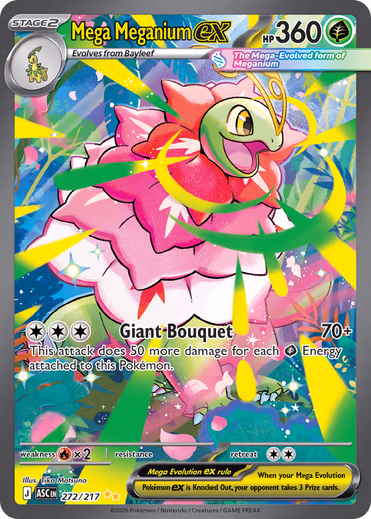 Mega Meganium ex 272/217 Pokemon card