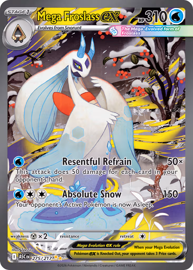 Mega Froslass ex 275/217 Pokemon card