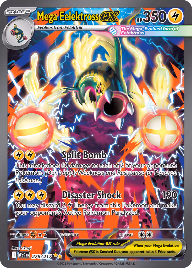 Mega Eelektross ex 278/217 Pokemon card