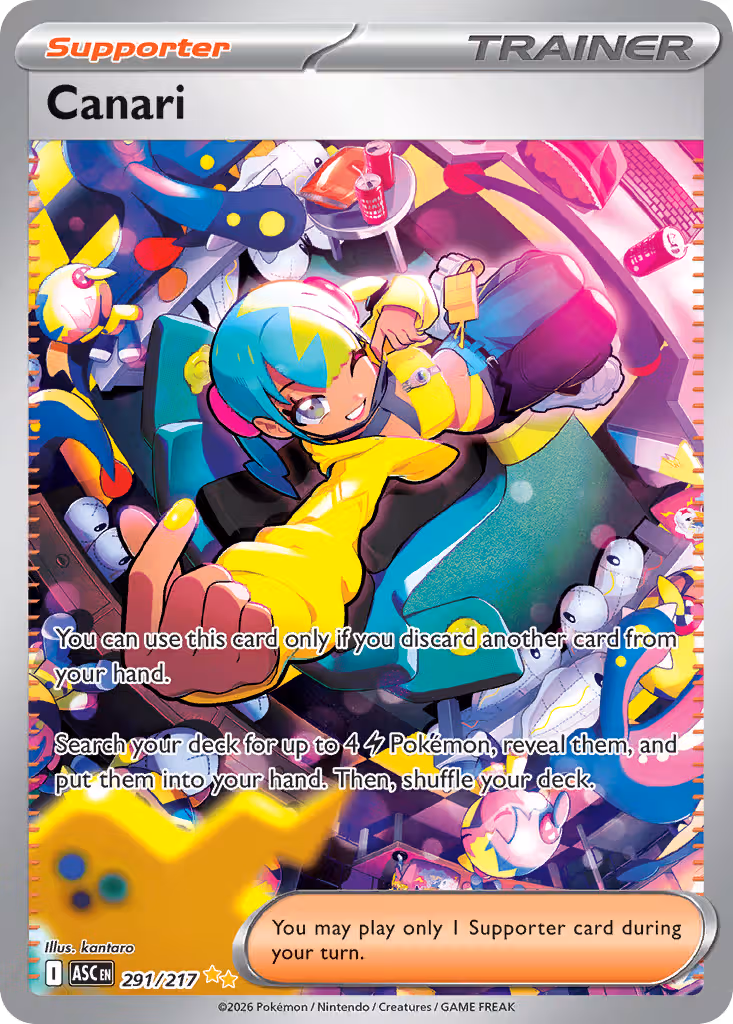Canari 291/217 Pokemon card
