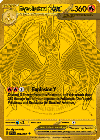 Mega Charizard Y ex 294/217 Pokemon card
