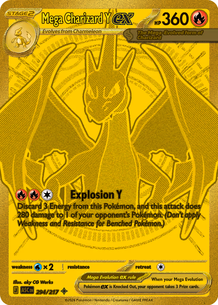 Mega Charizard Y ex 294/217 Pokemon card