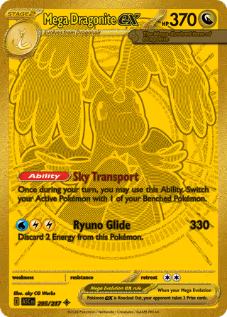 Mega Dragonite ex 295/217 Pokemon card